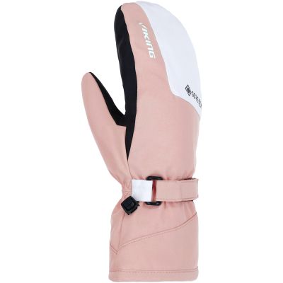 4. Damen-Skihandschuhe VIKING Sherpa GTX Mitten 2.0, Fäustlinge, rosa-weiß