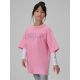 3. Locker geschnittenes Mädchen-T-Shirt mit Aufdruck 4F 4FJRSS26TTSHF3453-56S