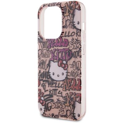 6. Hello Kitty IML Tags Graffiti-Hülle für iPhone 15 Pro Max – Rosa