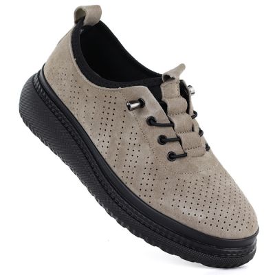 Leder-Plateauschuhe mit durchbrochenem Muster, Fango Jezzi 26PB18-135