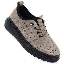 Leder-Plateauschuhe mit durchbrochenem Muster, Fango Jezzi 26PB18-135