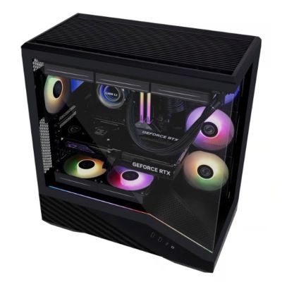 16. Lian Li Vector V100 PC-Gehäuse, Midi-Tower, ATX, RGB, gehärtetes Glas