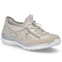 Damen-Sportschuhe, durchbrochenes Goldmuster, Rieker L3252-92