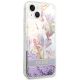 4. Ratet Guess , GUHCP14MLFLSU iPhone 14 Plus 6,7 "violett / lila Hardcase Flower Liquid Glitter