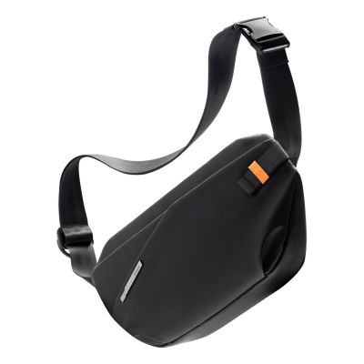 4. Inateck FB01001 Schwarze Unisex-Schultertasche aus Polyester