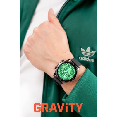 15. Smartwatch Gravity Black 2 Armbänder GT10-4