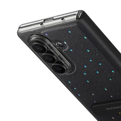 5. Dux Ducis Stex Hülle für Samsung Galaxy Z Fold 7 mit 360°-Ständer – Schwarz