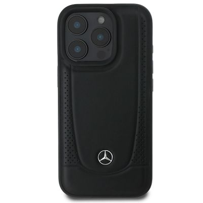 3. Mercedes Urban Lederhülle für iPhone 16 Pro Max – Schwarz