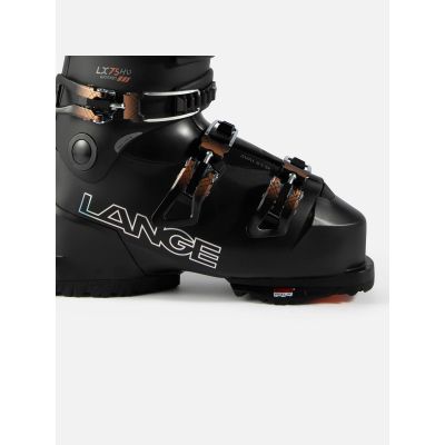 12. LANGE LX 75 W HV GW Schwarze Skischuhe