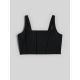6. Damen-Crop-Top mit schmalen Streifen, Größe 4F 4FRAW26TSLEF373-20S