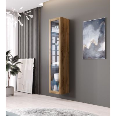 3. VIGO Glasvitrine '180' 180/40/30 Eiche Wotan