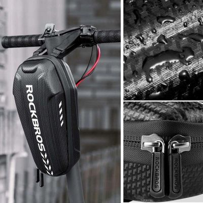 8. Rockbros B62-1 Fahrradtasche für Lenker oder Rahmen 3L - Schwarz
