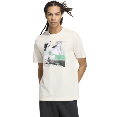 adidas Memories of Sport Outdoor-Grafik-T-Shirt für Herren, Creme, KC7095