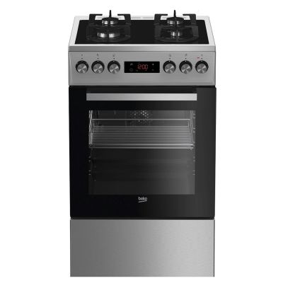 2. BEKO FSMT55330DXDS Gas-Elektroherd | 3D-Backen | Drehspieß | Dampfreinigung