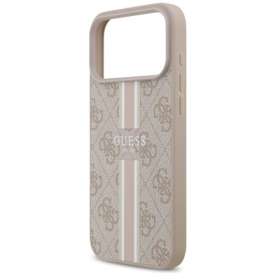 6. Guess 4G MagSafe-Hülle mit Printstreifen für iPhone 17 Pro Max – pink