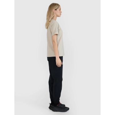 5. Übergroßes bedrucktes Damen-T-Shirt 4F 4FWSS25TTSHF1994-83S