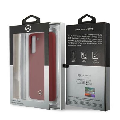 8. Mercedes Silicone Line Case für Samsung Galaxy S21+ - Rot