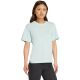 10. adidas Essentials Kleines Logo Baumwolle Hellblau Damen T-Shirt JY4965