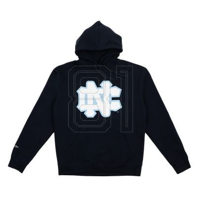 Mitchell & Ness University Of North Carolina NCAA Kapuzenpullover mit großem Logo M HDSSINTL1271-UNCNAVY