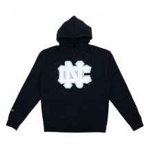Mitchell & Ness University Of North Carolina NCAA Kapuzenpullover mit großem Logo M HDSSINTL1271-UNCNAVY