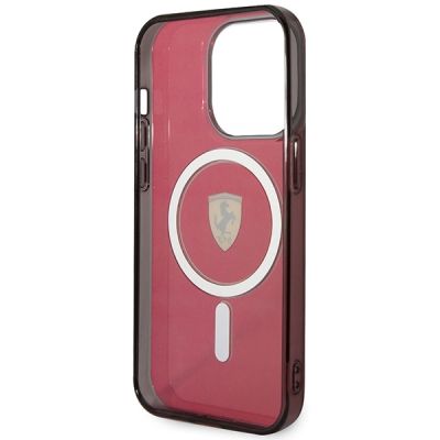 7. Ferrari FEHMP14LUKR iPhone 14 Pro 6.1" rot/rot Hardcase Translucent Magsafe