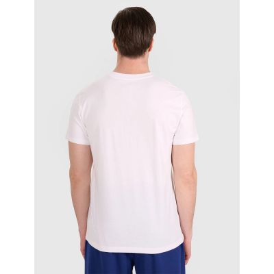 7. Herren-T-Shirt mit Volleyball-Print, Größe 4F 4FRAW25TTSHM3235-10S