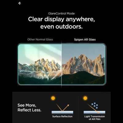 11. Spigen Glas.tR EZ Fit Pro AC Antireflexions-Schutzglas, 2er-Pack für Samsung Galaxy S26