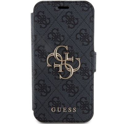 3. Guess 4G Metal Logo Hülle für iPhone 15 Pro – Grau