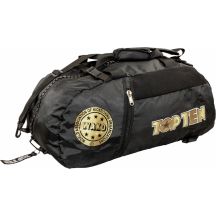 TOP TEN Sporttasche mit Rucksackfunktion 67 x 36 x 33 cm, TPR-P-1, WAKO, Schwarz und Gold