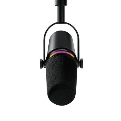 9. Shure MV7+-K – Voice-Over-/Voice-Mikrofon mit XLR-/USB-C-Anschluss, Schwarz