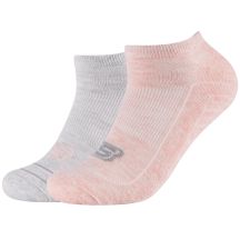 Skechers 2PPK Basic Gepolsterte Sneaker Socken SK43024-4281 Grau 39-42