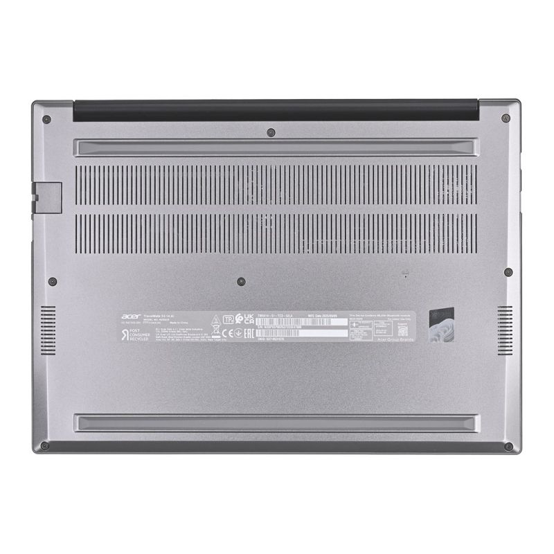 12. Acer TravelMate P4 TMX414-51-TCO Ultra 5 228V 14" WUXGA IPS300n U5 228V 32GB LPDDR5X SSD512 Intel Arc 130V Grafik WLAN+BT LAN Kamera 1080p 65Wh W11Pro Stahlgrau 3 Jahre Vor-Ort-Service