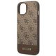 6. Guess 4G Stripe Collection Case für iPhone 14 Plus / 15 Plus 6,7" - Braun