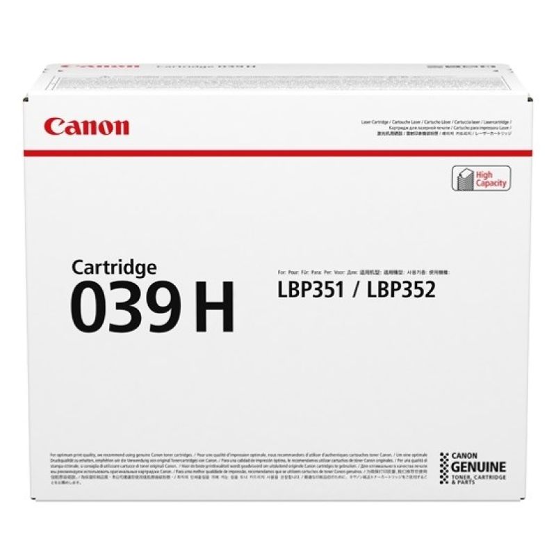 Canon 039H Tonerkartusche, 1 Stück, Original Schwarz