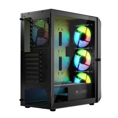 17. LOGIC LOGIC PORTOS ARGB MIDI USB 3.0 SCHWARZES GEHÄUSE