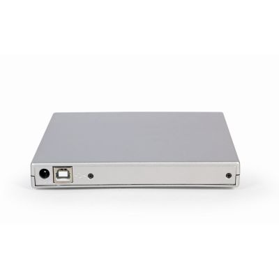 4. GEMBIRD Externes DVD-Laufwerk (8x), CD-Laufwerk (24x) mit USB 2.0-Brenner, Silber