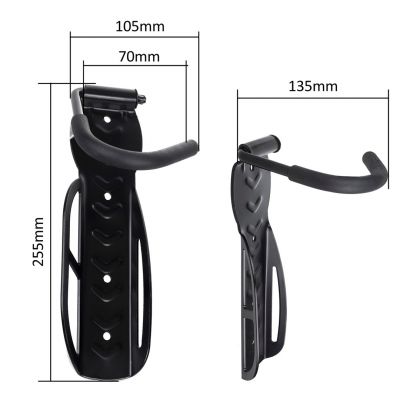 5. MACLEAN VERTIKALE FAHRRAD-WANDHALTERUNG, STAHL, MAXIMALE BELASTUNG 30 KG MC-432