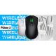 17. HATOR Pulsar 3 Kabellose Gaming-Maus, beidhändig bedienbar, Funkfernbedienung + Bluetooth + USB Typ-C, optisch, 12000 DPI