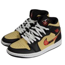 Original Air Jordan 1 Mid Tartan Swoosh Herren-Sneaker - DZ5329-001