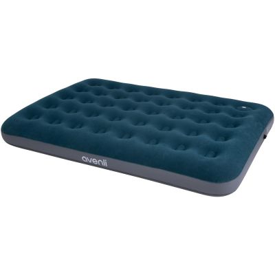 38. Beflockte Matratze für 2 Personen mit integrierter Fußpumpe 191x137x22cm 24131