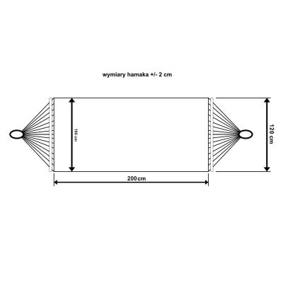 12. Gartenhängematte für 2 Personen, 200 x 150 cm, mit Spreizstange und Fransen, Miami Natural Jungle