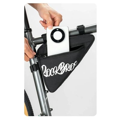 3. Rockbros G001 Flash Journey Dreieck-Rahmentasche 0,8 l - Schwarz