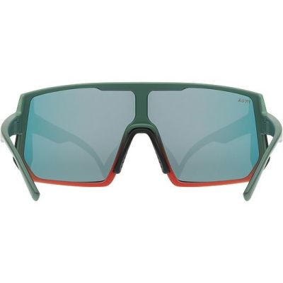 5. Uvex sportstyle 235 Multisportbrille Unisex Halbrand Grün, Rot