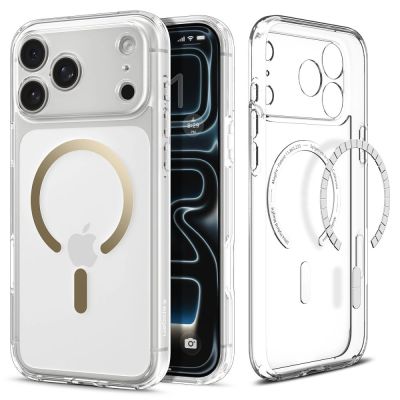 8. Spigen Ultra Hybrid MagSafe Case für iPhone 17 Pro Max - Transparent Gold