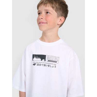 3. Oversize-T-Shirt für Jungen mit Aufdruck 4F 4FJRAW25TTSHM3065-10S