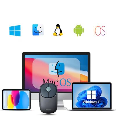 5. Ugreen MU102 FUN+ Bluetooth-/2,4-GHz-Funkmaus – Schwarz