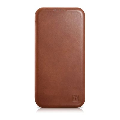 2. iCarer CE Oil Wax Premium Leather Folio Case iPhone 14 Plus magnetische Klapphülle MagSafe braun (AKI14220707-BN)