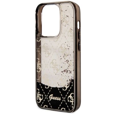 6. Guess GUHCP14LLC4PSGK iPhone 14 Pro 6.1" schwarz/schwarz Hardcase Liquid Glitter 4G Transculent