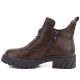 3. Braune Damen-Ankle-Boots aus Leder mit Plateau, Modell M.Daszyński SFY2502-11ac