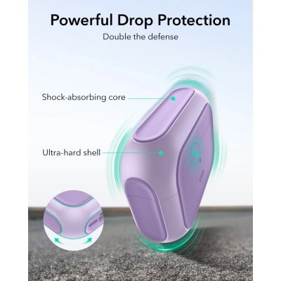 4. ESR Orbit Halolock MagSafe Hülle für AirPods Pro - Lila